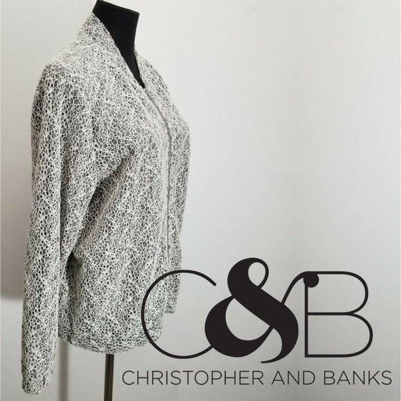 Christopher & Banks Womens Bomber Jacket - Picture 1 of 8